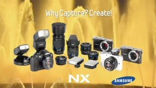 Maybe This is the White Samsung NX100 Mirrorless Camera?